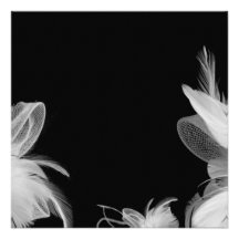White Feathers Invitation