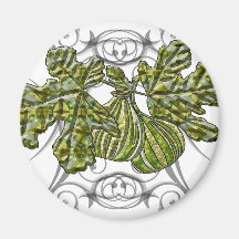 White Fig Fridge Magnets