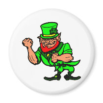 White Fighting Irish Man magnets by WhiteTiger_LLC White Fighting Irish Man magnets