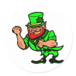 White Fighting Irish Man stickers