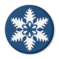 White Flake 1 magnets