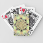 White Flamed Kaleidoscope Card Deck playing cards
