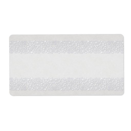 White Floral Apothecary Label
