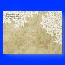 White Floral Vintage Envelopes