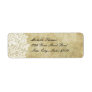 White Floral Vintage Wedding Address Custom Return Address Label