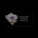 White Flower Address Label labels
