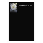 White flower California's Best for You Customized Stationery