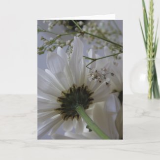 White Flower Card-You! I love card