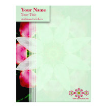 White Flower Custom Letterhead