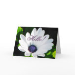 White Flower Greeting Card
