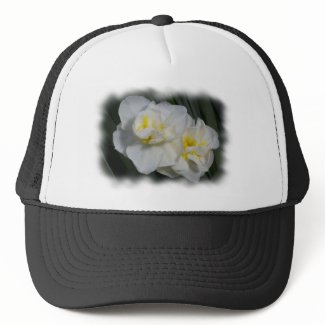 White Flower zazzle_hat