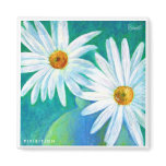 White Flower In Vase Magnet