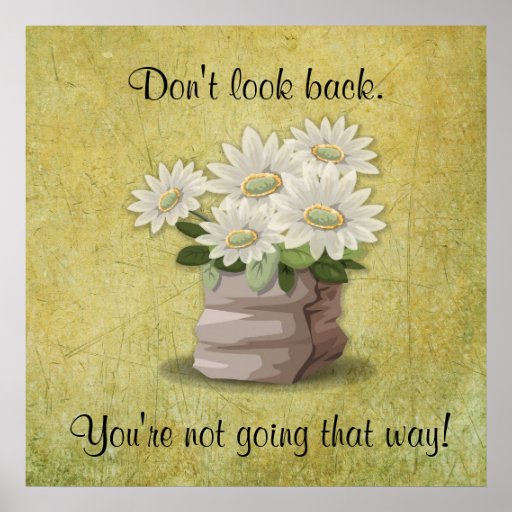White Flower Inspirational Quote Poster Zazzle