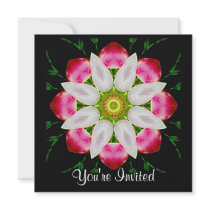 White Flower Invitations