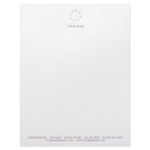 WHITE FLOWER LETTERHEAD ANTIQUEPINK