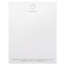 WHITE FLOWER LETTERHEAD MOSSGREEN