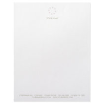 WHITE FLOWER LETTERHEAD TAUPE