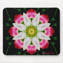White Flower Mousepad