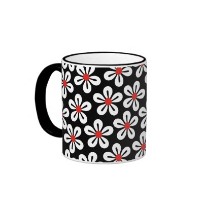 White Flower Mug by zazzleproducts1