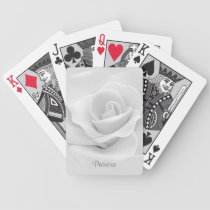 White Flower Playing Cards playing cards