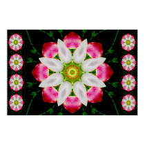 White Flower Posters