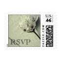 White Flower RSVP Save the Date Postage (SMALL) postage