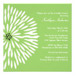 White Flower Sage Spring  Bridal Shower Invitation