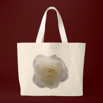 White Flower Tote Bag White Rose Beach Tote Bags bags