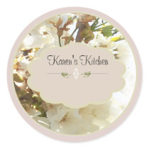 white flowers 2 spice jar labels stickers by Lisa_Dawn white flowers 2 spice jar labels stickers