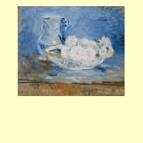 White Flowers in A Bowl, Berthe Morisot, Women's T t-shirts
