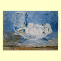White Flowers in A Bowl cards by vintagegiftmall White Flowers in A Bowl cards