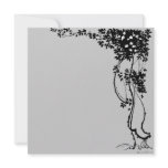 White Flowers on a Vine Vintage Art Invitation!