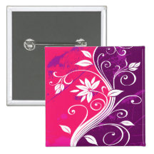 White Flowers on Pink and Purple Grunge