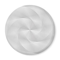 white folded swirl refrigerator magnets