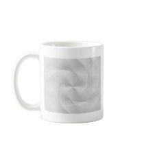 white folded swirl coffee mug