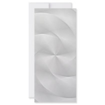 white folded swirl custom rack cards