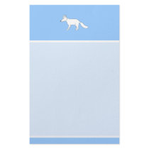 White Fox. Custom Stationery