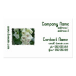 White Foxglove Flowers Business Cards