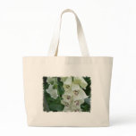 White Foxglove Flowers  Canvas Bag
