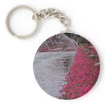 White Gardens of the Alcazar, Cordoba, Spain flowe Key Chain