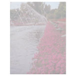 White Gardens of the Alcazar, Cordoba, Spain flowe Customized Letterhead