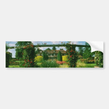 White Gardens of the Rose, St. Albans, England flo Bumper Sticker