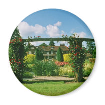 White Gardens of the Rose, St. Albans, England flo Refrigerator Magnet