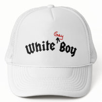 White Gay Boy Hat by TheFamousLabel White Gay Boy Hat
