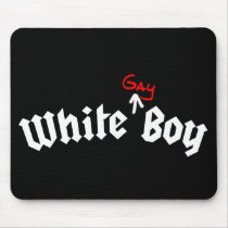 White Gay Boy mousepads by TheFamousLabel White Gay Boy mousepads
