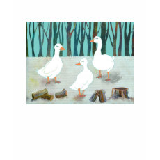 White Geese shirt