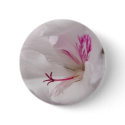 White Geranium Button Badge