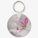 White Geranium Keychain