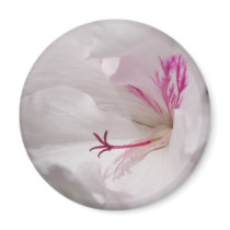 White Geranium Magnet by emele1 White Geranium Magnet