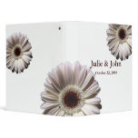 White Gerbera Daisies/ Wedding Binders